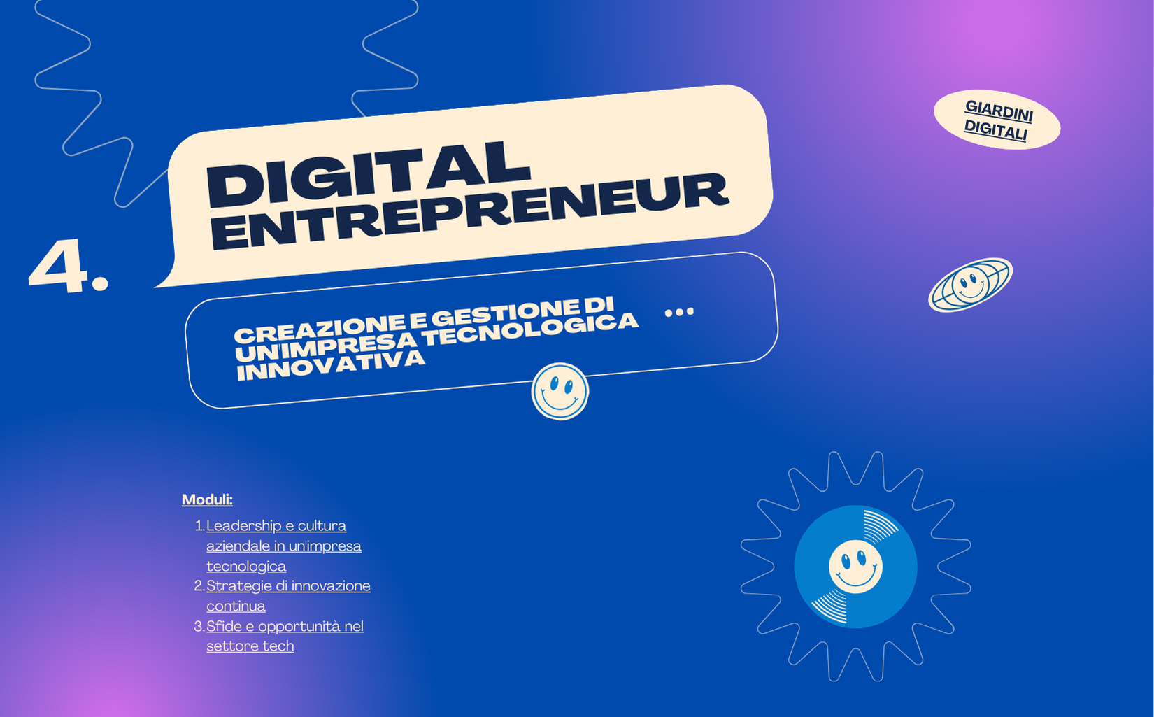 4. Creazione e Gestione di un’Impresa Tecnologica Innovativa